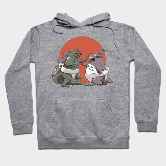 sumo gojira Hoodie by JackRendang